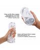 Мастурбатор Dorcel DEEP BLOW WHITE, подвійне використання Мастурбатор Dorcel DEEP BLOW WHITE, подвійне використання
