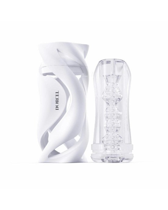 Мастурбатор Dorcel DEEP BLOW WHITE, подвійне використання Мастурбатор Dorcel DEEP BLOW WHITE, подвійне використання