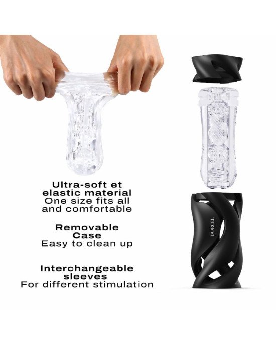 Мастурбатор Dorcel DEEP BLOW BLACK, подвійне використання Мастурбатор Dorcel DEEP BLOW BLACK, подвійне використання