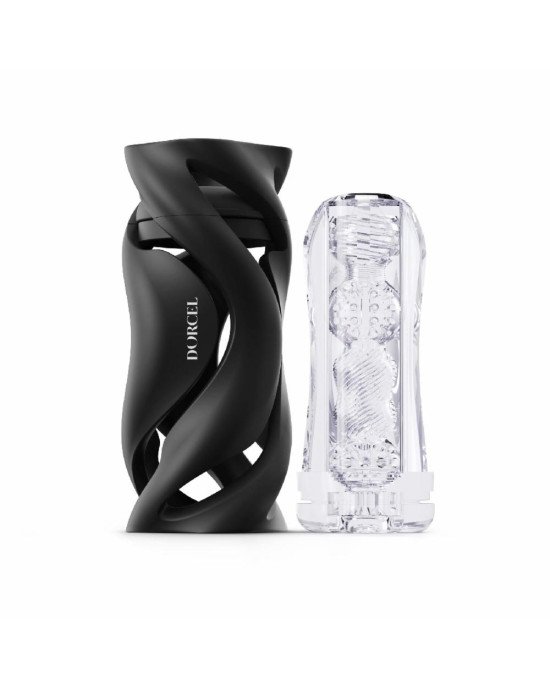 Мастурбатор Dorcel DEEP BLOW BLACK, подвійне використання Мастурбатор Dorcel DEEP BLOW BLACK, подвійне використання