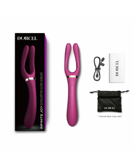 Вібратор-стимулятор Dorcel INFINITE JOY PLUM, багатофункціональний, унісекс