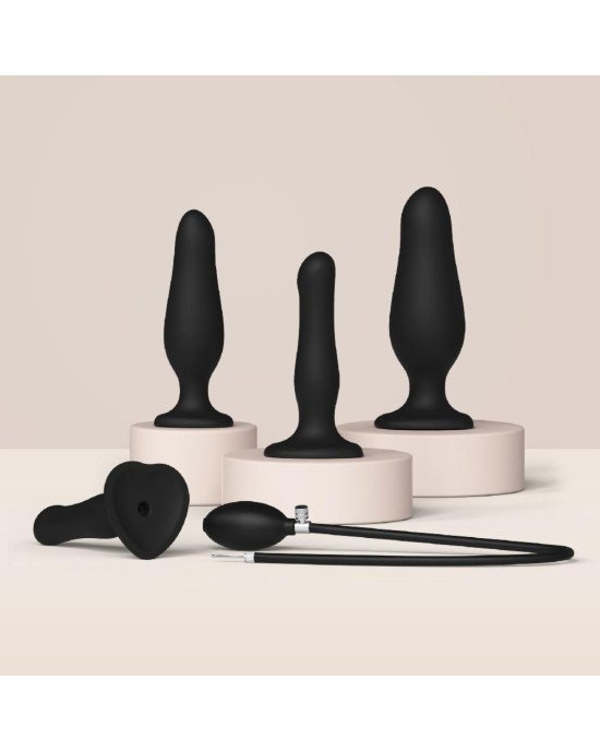 Надувний фалоімітатор Strap-On-Me INFLATABLE DILDO PLUG - NOIR, кулька всередині, діаметр до 6 см Надувний фалоімітатор Strap-On-Me INFLATABLE DILDO PLUG - NOIR, кулька всередині, діаметр до 6 см