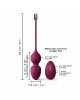 Вагінальні кульки Dorcel LOVE BALLS PLUM, вібрації та рухи внутрішньої кульки, пульт ДК Вагінальні кульки Dorcel LOVE BALLS PLUM, вібрації та рухи внутрішньої кульки, пульт ДК