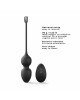 Вагінальні кульки Dorcel LOVE BALLS BLACK, вібрації та рухи внутрішньої кульки, пульт ДК Вагінальні кульки Dorcel LOVE BALLS BLACK, вібрації та рухи внутрішньої кульки, пульт ДК