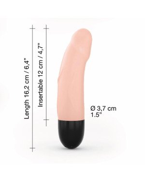 Вібратор Dorcel Real Vibration S Flesh 2.0, діаметр 3,7см, перезаряджається, для точки G
