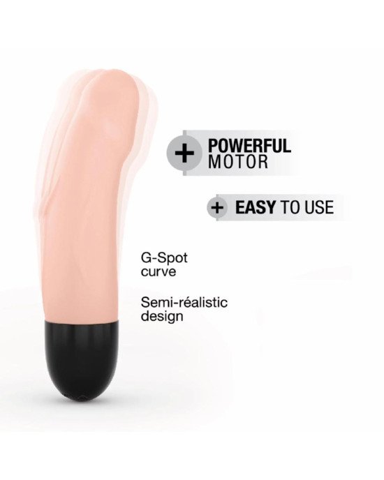 Вібратор Dorcel Real Vibration S Flesh 2.0, діаметр 3,7см, перезаряджається, для точки G Вібратор Dorcel Real Vibration S Flesh 2.0, діаметр 3,7см, перезаряджається, для точки G