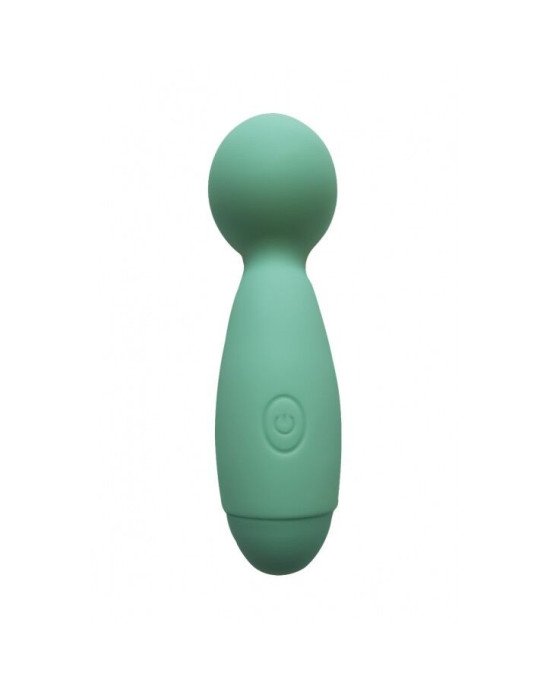 Мінівібромасажер Wooomy Smally Mini Wand Turquoise Мінівібромасажер Wooomy Smally Mini Wand Turquoise