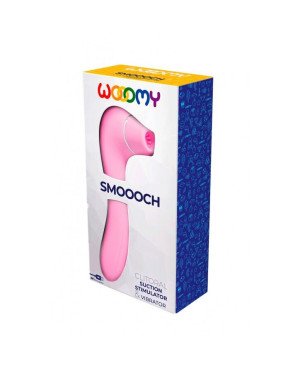 Вакуумний стимулятор з вібрацією Wooomy Smoooch Pink Clitoral Suction & Vibration, 10х2 режимів