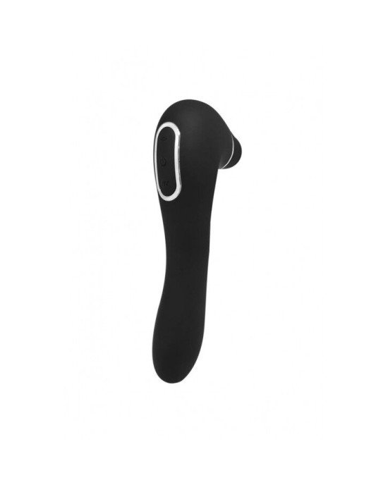 Вакуумний стимулятор з вібрацією Wooomy Smoooch Black Clitoral Suction & Vibration Вакуумний стимулятор з вібрацією Wooomy Smoooch Black Clitoral Suction & Vibration