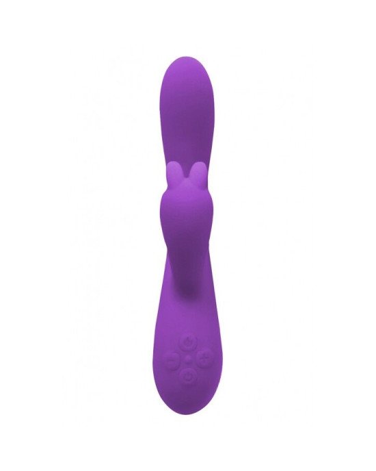 Вібратор-кролик Wooomy Gili-Gili Vibrator with Heat Purple, відросток з вушками, підігрів до 40°С Вібратор-кролик Wooomy Gili-Gili Vibrator with Heat Purple, відросток з вушками, підігрів до 40°С