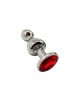 Металева анальна пробка Wooomy Lollypop Double Ball Metal Plug Red S, діаметр 2,8 см, довжина 8,5 см Металева анальна пробка Wooomy Lollypop Double Ball Metal Plug Red S, діаметр 2,8 см, довжина 8,5 см