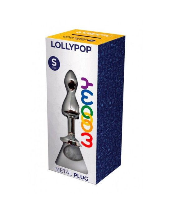 Металева анальна пробка Wooomy Lollypop Double Ball Metal Plug S, діаметр 2,8 см, довжина 8,5 см Металева анальна пробка Wooomy Lollypop Double Ball Metal Plug S, діаметр 2,8 см, довжина 8,5 см