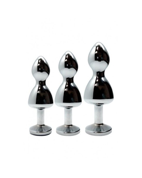 Металева анальна пробка Wooomy Lollypop Double Ball Metal Plug S, діаметр 2,8 см, довжина 8,5 см Металева анальна пробка Wooomy Lollypop Double Ball Metal Plug S, діаметр 2,8 см, довжина 8,5 см