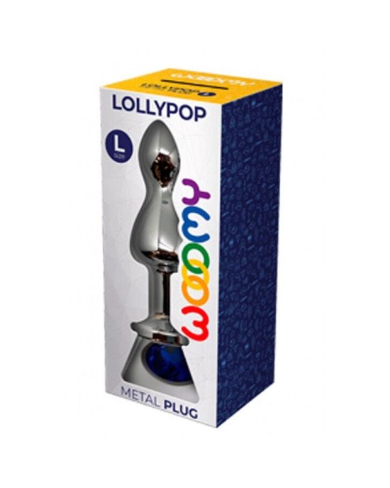 Металева анальна пробка Wooomy Lollypop Double Ball Metal Plug Blue L діаметр 3,5 см, довжина 10,5см Металева анальна пробка Wooomy Lollypop Double Ball Metal Plug Blue L діаметр 3,5 см, довжина 10,5см