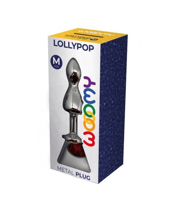 Металева анальна пробка Wooomy Lollypop Double Ball Metal Plug Red M, діаметр 3,1 см, довжина 9,4 см Металева анальна пробка Wooomy Lollypop Double Ball Metal Plug Red M, діаметр 3,1 см, довжина 9,4 см