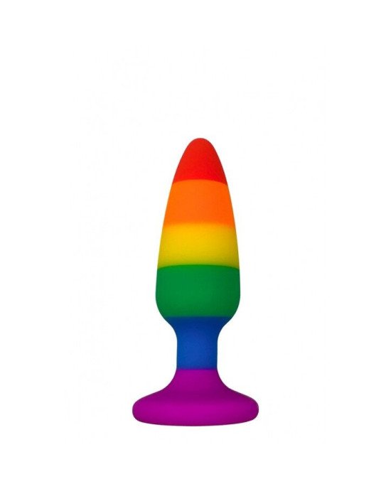 Силіконова анальна пробка Wooomy Hiperloo Silicone Rainbow Plug S, діаметр 2,4 см, довжина 9 см Силіконова анальна пробка Wooomy Hiperloo Silicone Rainbow Plug S, діаметр 2,4 см, довжина 9 см