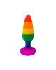 Силіконова анальна пробка Wooomy Hiperloo Silicone Rainbow Plug S, діаметр 2,4 см, довжина 9 см Силіконова анальна пробка Wooomy Hiperloo Silicone Rainbow Plug S, діаметр 2,4 см, довжина 9 см