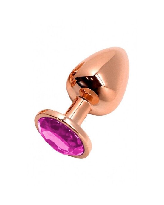 Металева анальна пробка Wooomy Tralalo Rose Gold Metal Plug Magenta L, діаметр 4 см, довжина 9 см Металева анальна пробка Wooomy Tralalo Rose Gold Metal Plug Magenta L, діаметр 4 см, довжина 9 см