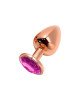 Металева анальна пробка Wooomy Tralalo Rose Gold Metal Plug Magenta M, діаметр 3,4 см, довжина 8 см Металева анальна пробка Wooomy Tralalo Rose Gold Metal Plug Magenta M, діаметр 3,4 см, довжина 8 см