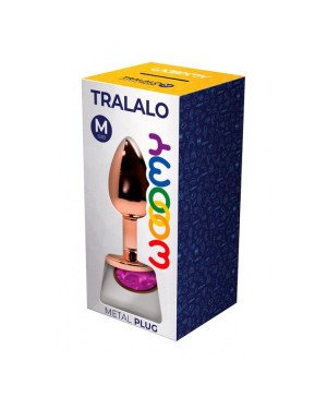 Металева анальна пробка Wooomy Tralalo Rose Gold Metal Plug Magenta M, діаметр 3,4 см, довжина 8 см Металева анальна пробка Wooomy Tralalo Rose Gold Metal Plug Magenta M, діаметр 3,4 см, довжина 8 см