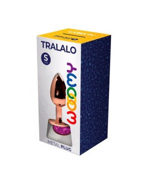 Металева анальна пробка Wooomy Tralalo Rose Gold Metal Plug Magenta S, діаметр 2,8 см, довжина 7 см Металева анальна пробка Wooomy Tralalo Rose Gold Metal Plug Magenta S, діаметр 2,8 см, довжина 7 см