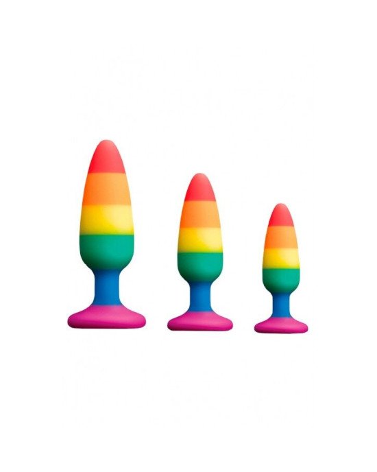 Силіконова анальна пробка Wooomy Hiperloo Silicone Rainbow Plug L, діаметр 3,9 см, довжина 13,1 см Силіконова анальна пробка Wooomy Hiperloo Silicone Rainbow Plug L, діаметр 3,9 см, довжина 13,1 см