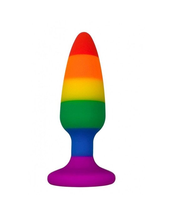 Силіконова анальна пробка Wooomy Hiperloo Silicone Rainbow Plug L, діаметр 3,9 см, довжина 13,1 см Силіконова анальна пробка Wooomy Hiperloo Silicone Rainbow Plug L, діаметр 3,9 см, довжина 13,1 см