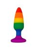 Силіконова анальна пробка Wooomy Hiperloo Silicone Rainbow Plug L, діаметр 3,9 см, довжина 13,1 см Силіконова анальна пробка Wooomy Hiperloo Silicone Rainbow Plug L, діаметр 3,9 см, довжина 13,1 см