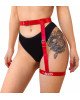 Гартер на ногу Art of Sex - Naomi з написом SEXY, натуральна шкіра, розмір XS-2XL, колір червоний Гартер на ногу Art of Sex - Naomi з написом SEXY, натуральна шкіра, розмір XS-2XL, колір червоний
