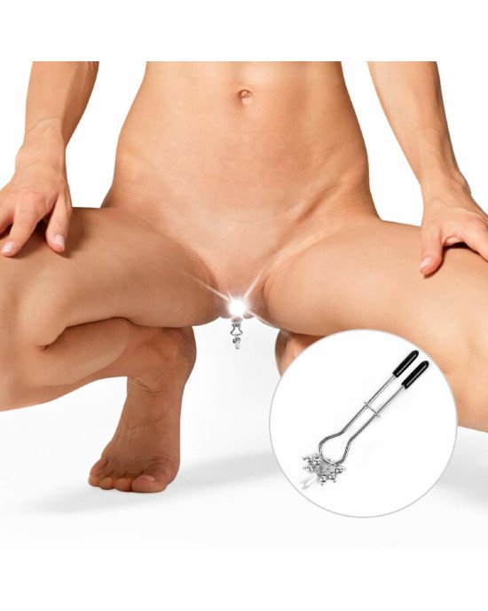 Затискач для клітора Art of Sex - Pearl Drop, Срібло Затискач для клітора Art of Sex - Pearl Drop, Срібло
