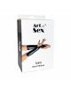 Вінілові міттинки Art of Sex - Lora короткі, размер L, колір червоний Вінілові міттинки Art of Sex - Lora короткі, размер L, колір червоний