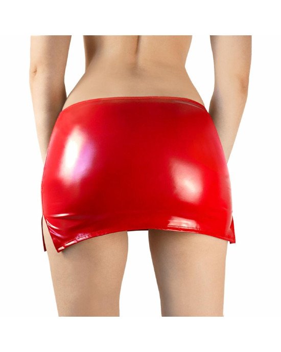 Сексуальна вінілова спідниця Art of Sex - Stella, розмір L-2XL, колір червоний Сексуальна вінілова спідниця Art of Sex - Stella, розмір L-2XL, колір червоний