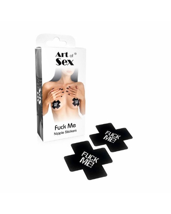 Пестиси на груди Art of Sex - Fuck me, Чорний Пестиси на груди Art of Sex - Fuck me, Чорний