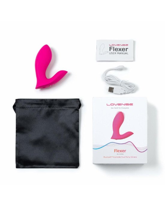 Смарт-вібратор у трусики Lovense Flexer, манливий рух + вібрація, стимуляція клітора та точки G Смарт-вібратор у трусики Lovense Flexer, манливий рух + вібрація, стимуляція клітора та точки G