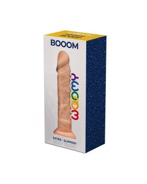 Фалоімітатор Wooomy Booom, з присоскою, сумісний з трусиками для страпона, 19,3х4,3 см Фалоімітатор Wooomy Booom, з присоскою, сумісний з трусиками для страпона, 19,3х4,3 см