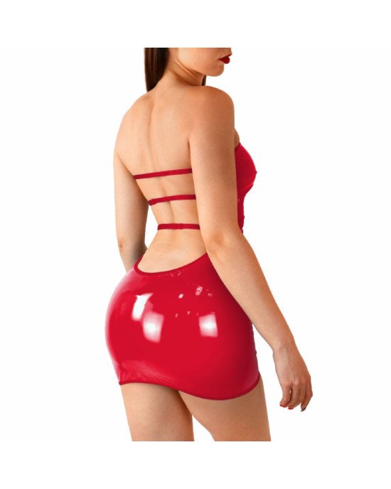 Сексуальна вінілова сукня Art of Sex - Jaklin, розмір XS-M, колір червоний Сексуальна вінілова сукня Art of Sex - Jaklin, розмір XS-M, колір червоний
