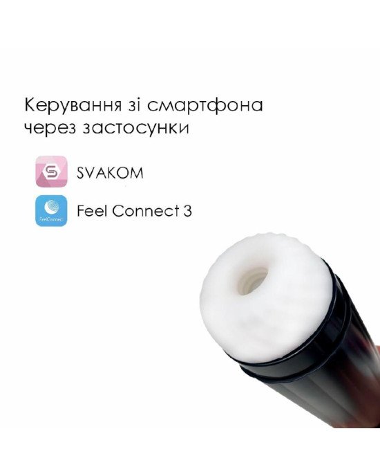 Інтерактивний смарт-мастурбатор Svakom Hannes Neo, підігрів до 38°C