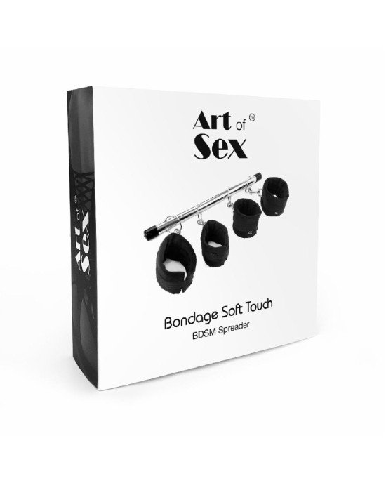 Колодка-розпірка для рук та ніг Art of Sex -Bondage Soft Touch BDSM Spreader, колір чорний Колодка-розпірка для рук та ніг Art of Sex -Bondage Soft Touch BDSM Spreader, колір чорний