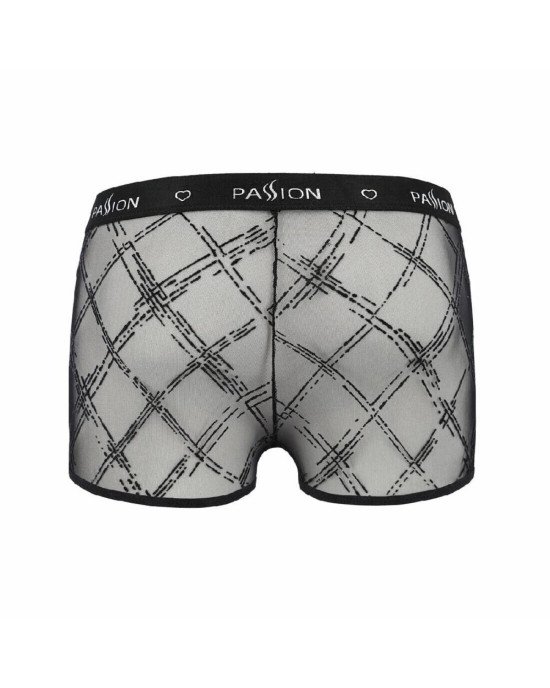 Чоловічі прозорі боксери Passion 032 SHORT JAMES S/M Black, сітка