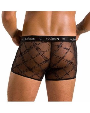 Чоловічі прозорі боксери Passion 032 SHORT JAMES S/M Black, сітка Чоловічі прозорі боксери Passion 032 SHORT JAMES S/M Black, сітка