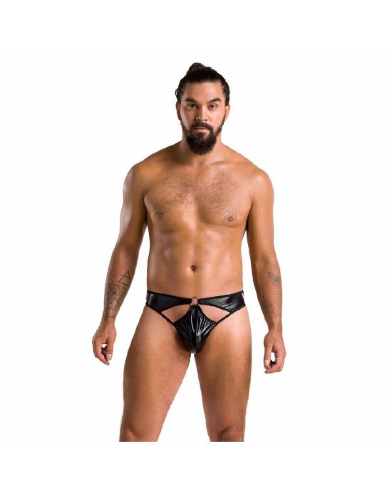 Чоловічі стринги Passion 033 THONG PAUL XXL/XXXL Black, під латекс