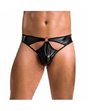 Чоловічі стринги Passion 033 THONG PAUL XXL/XXXL Black, під латекс