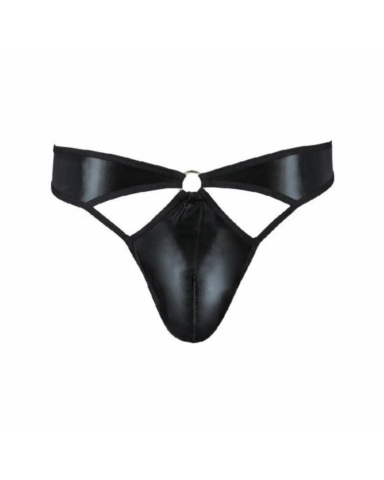 Чоловічі стринги Passion 033 THONG PAUL XXL/XXXL Black, під латекс