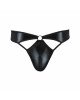 Чоловічі стринги Passion 033 THONG PAUL XXL/XXXL Black, під латекс