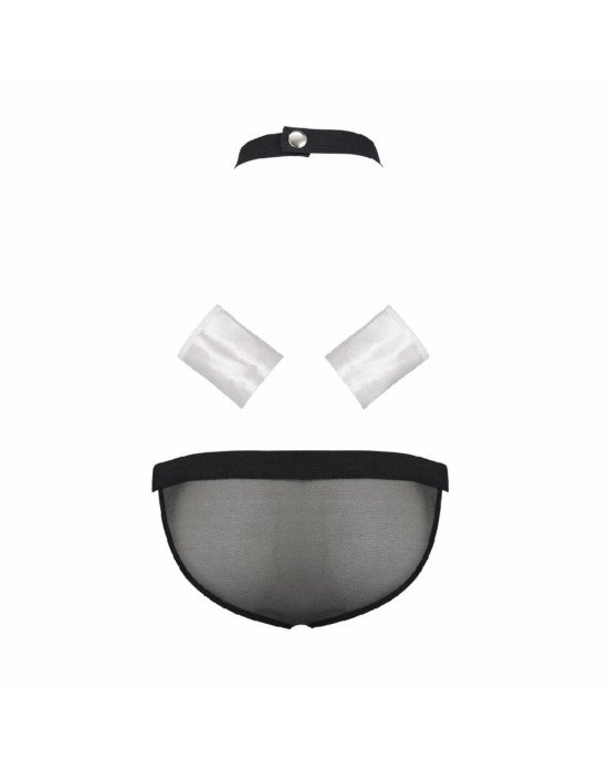 Комплект еротичної чоловічої білизни Passion 036 ALFRED XXL/XXXL Black, труси, комірець, манжети Комплект еротичної чоловічої білизни Passion 036 ALFRED XXL/XXXL Black, труси, комірець, манжети