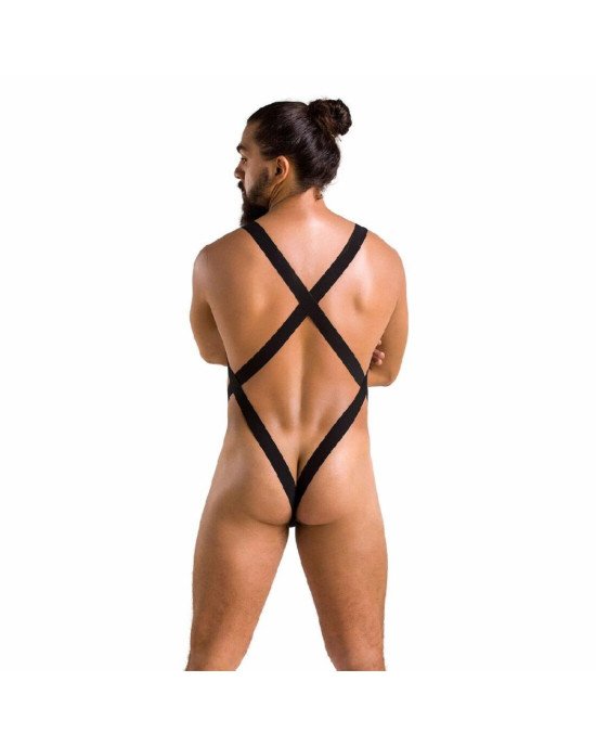Чоловіче сітчасте боді Passion 040 LEON L/XL Black, сітка, резинки Чоловіче сітчасте боді Passion 040 LEON L/XL Black, сітка, резинки