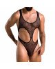 Чоловіче сітчасте боді Passion 040 LEON L/XL Black, сітка, резинки Чоловіче сітчасте боді Passion 040 LEON L/XL Black, сітка, резинки