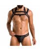 Комплект чоловічої білизни з кріпленнями Passion 043 JACOB XXL/XXXL Black, труси, шлейки Комплект чоловічої білизни з кріпленнями Passion 043 JACOB XXL/XXXL Black, труси, шлейки