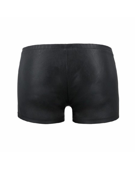 Чоловічі шкіряні боксери з блискавками Passion 049 SHORT MATT L/XL Black Чоловічі шкіряні боксери з блискавками Passion 049 SHORT MATT L/XL Black