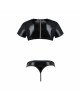 Комплект чоловічої білизни під латекс Passion 057 SET PETER XXL/XXXL Black, кроп-топ, стринги